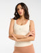 Ribbed Sculpt Tank - Cream