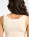 Ribbed Sculpt Tank - Cream