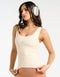 Ribbed Sculpt Tank - Cream