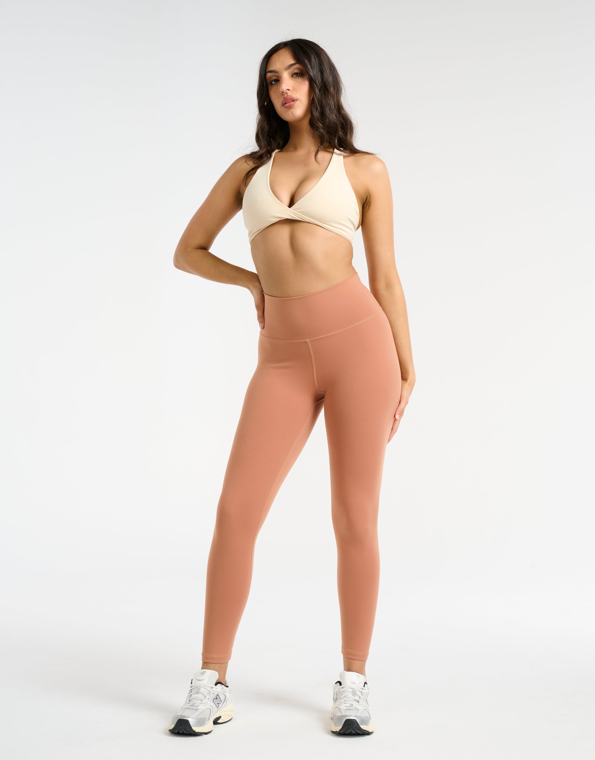 Force Scrunch Leggings (Minimal Logo) - Sunset
