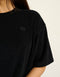 Terry Crop Tee - Black