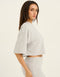 Terry Crop Tee - Grey Marle
