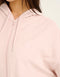 Terry Zip Up Hoodie - Mauve