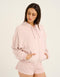 Terry Zip Up Hoodie - Mauve