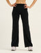 Terry Straight Leg Pant - Black