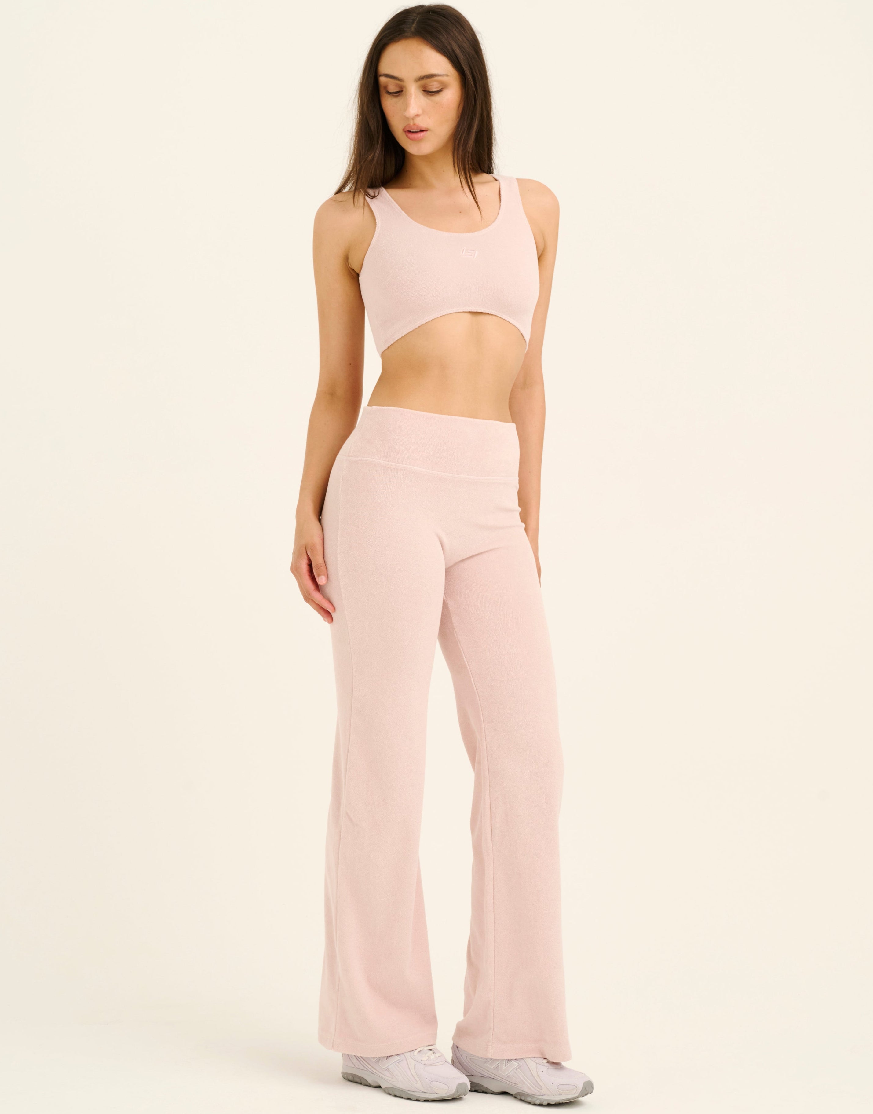 Terry Straight Leg Pant - Mauve