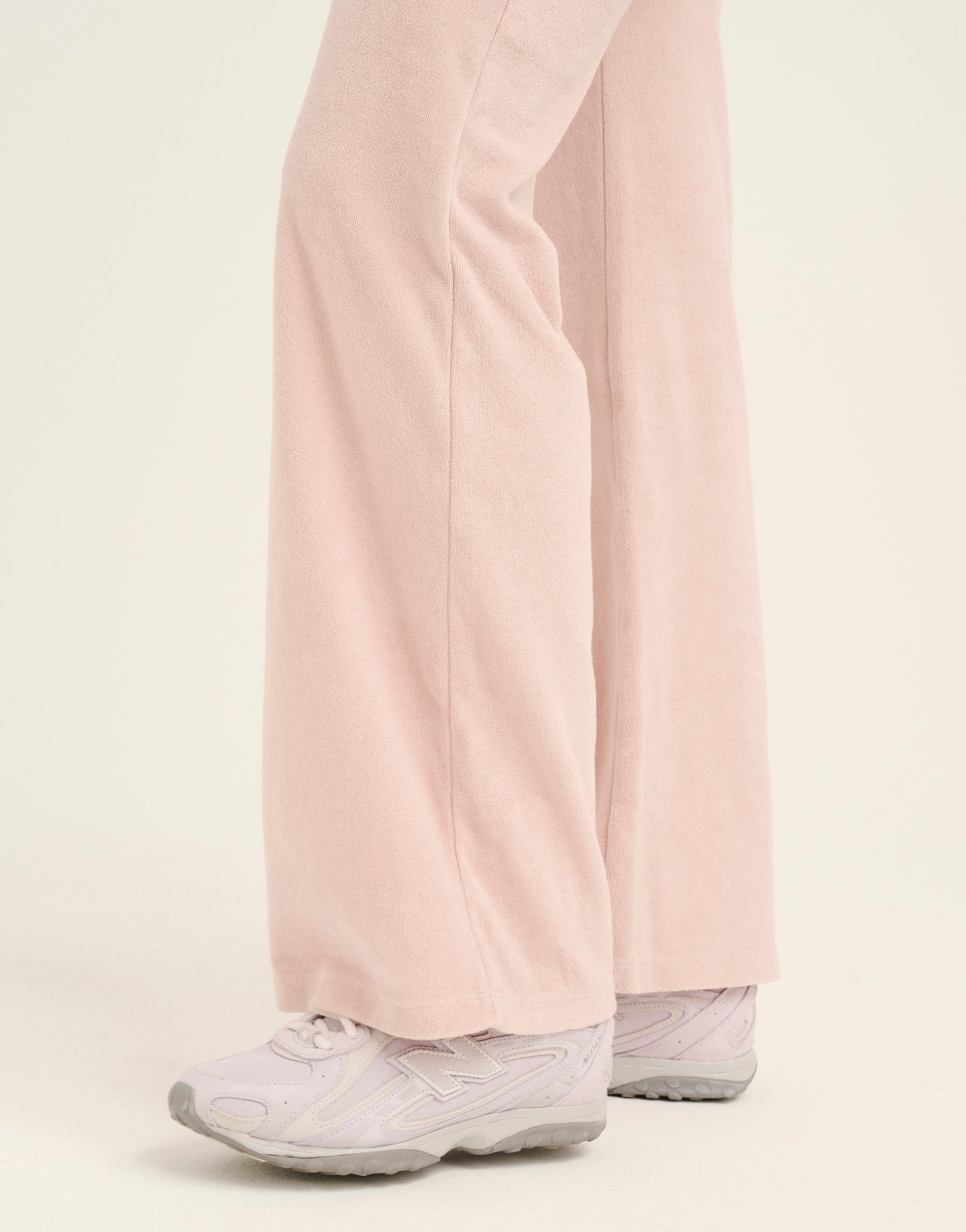 Terry Straight Leg Pant - Mauve