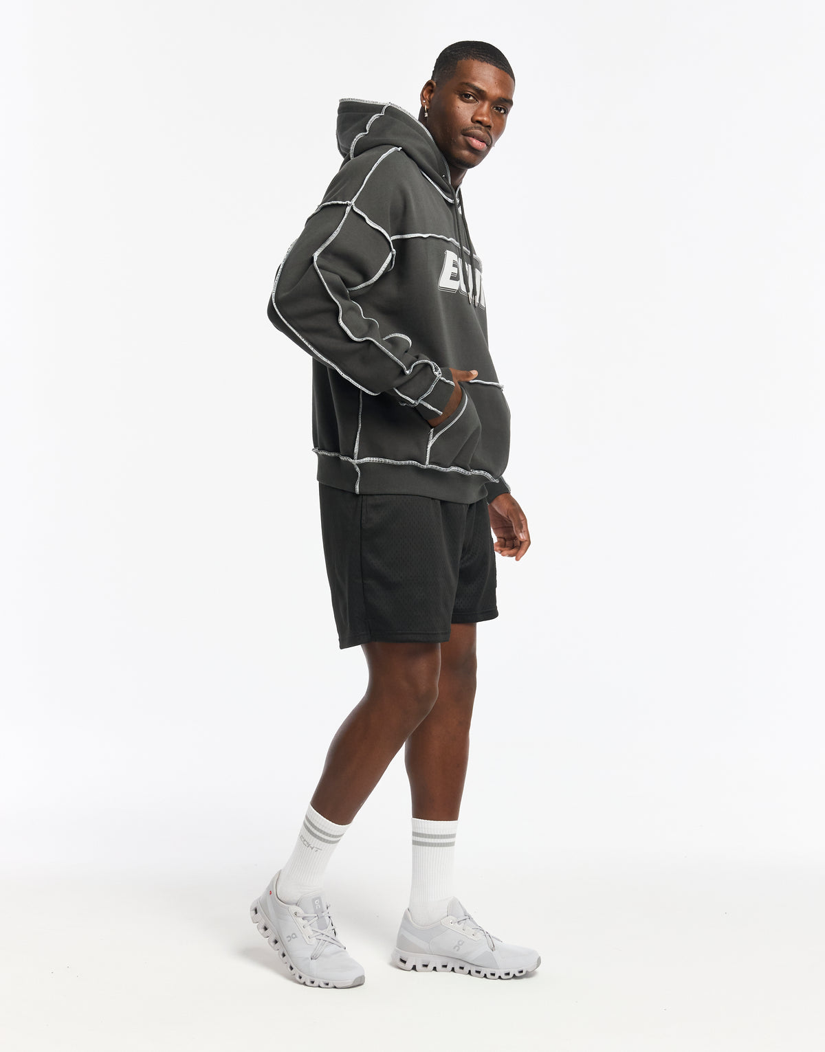 Track Hoodie - Pirate Black