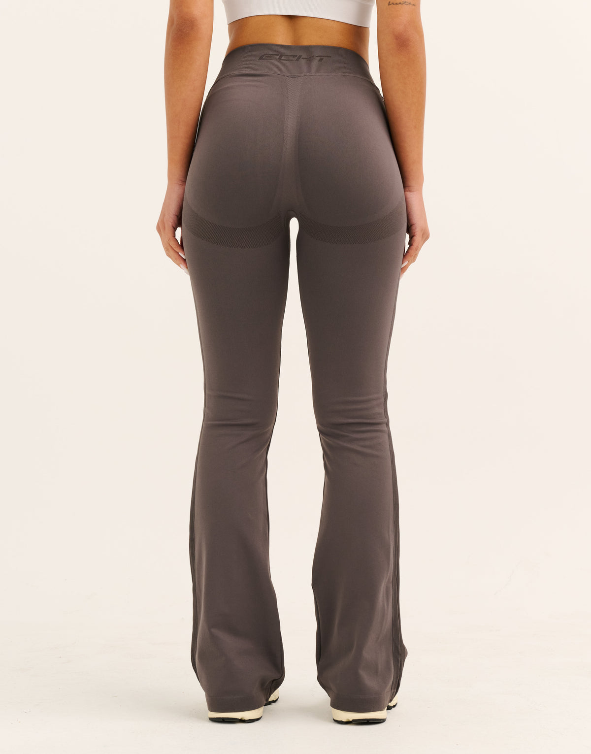 Arise Essential Mid-Waist Flare Leggings - Slate Grey