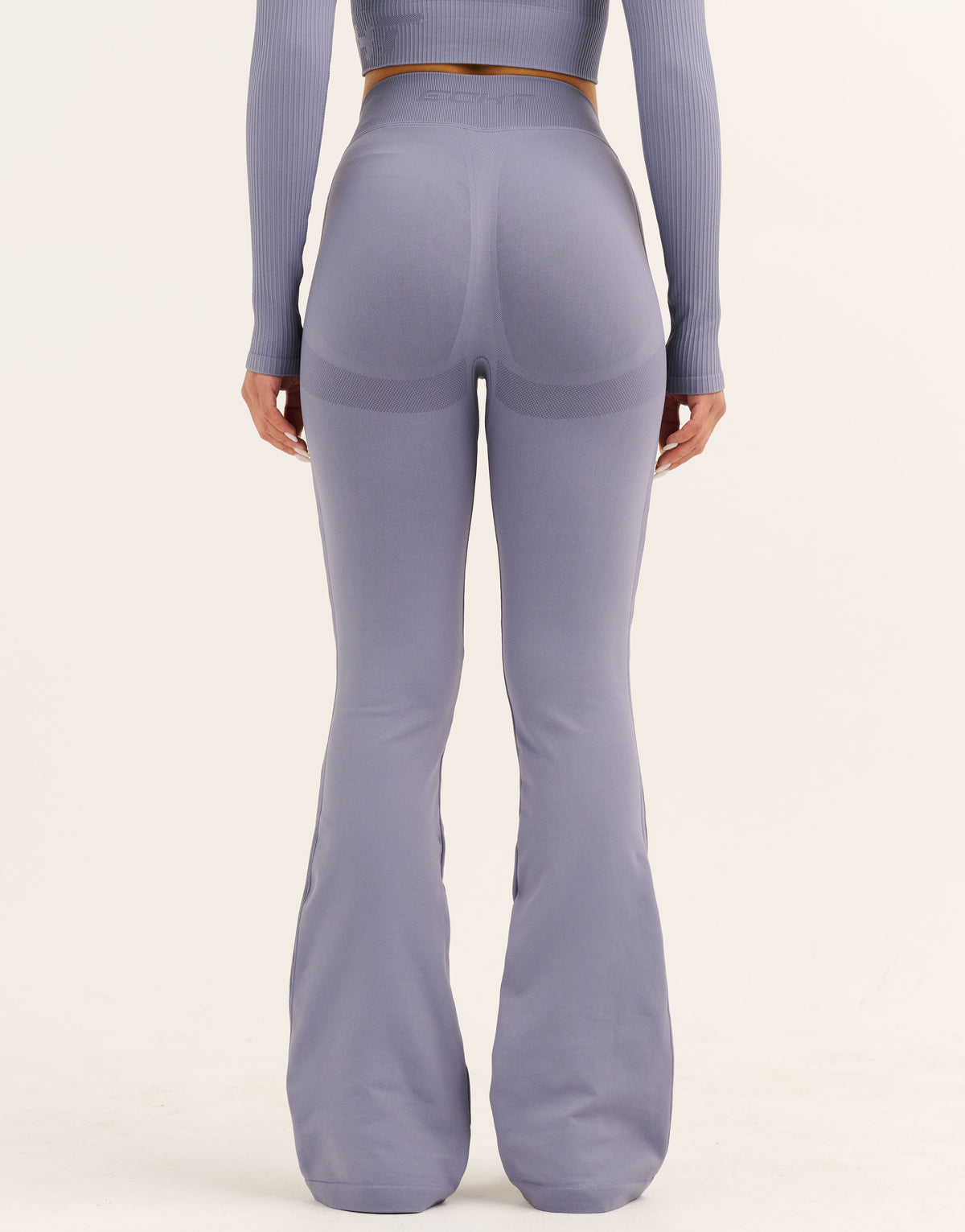 Arise Essential Mid-Waist Flare Leggings - Washed Blue