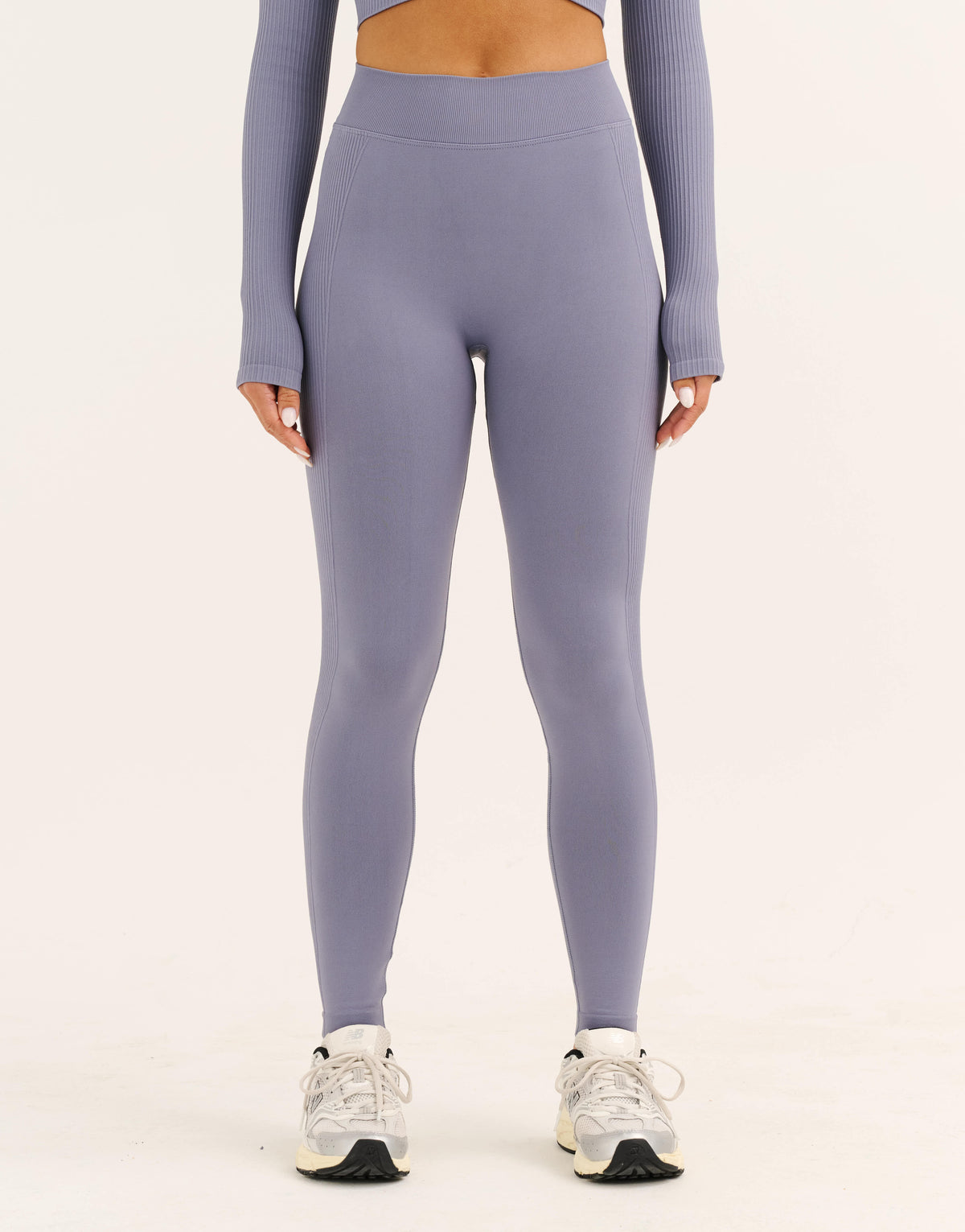 Arise Essential Mid-Waist Leggings V2 - Washed Blue
