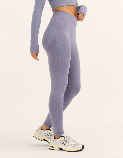 Arise Essential Mid-Waist Leggings V2 - Washed Blue