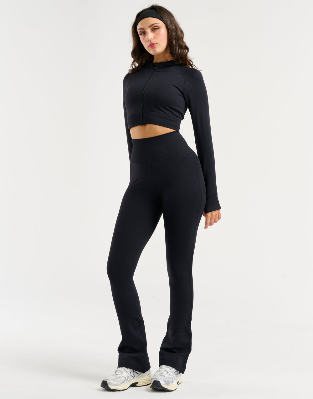 Arise Essential Zip-Up Long Sleeve - Black