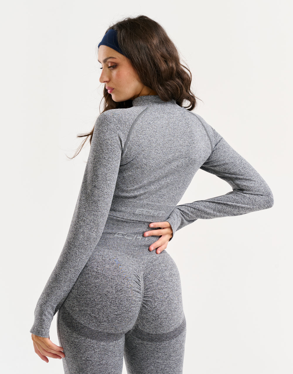 Arise Essential Zip-Up Long Sleeve - Charcoal