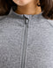 Arise Essential Zip-Up Long Sleeve - Charcoal