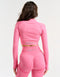 Arise Essential Zip-Up Long Sleeve - Pink