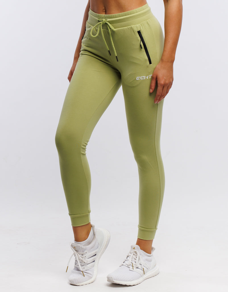 Ladies Tapered Joggers - Tree Green