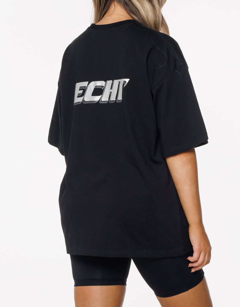 Track Oversize Tee - Black