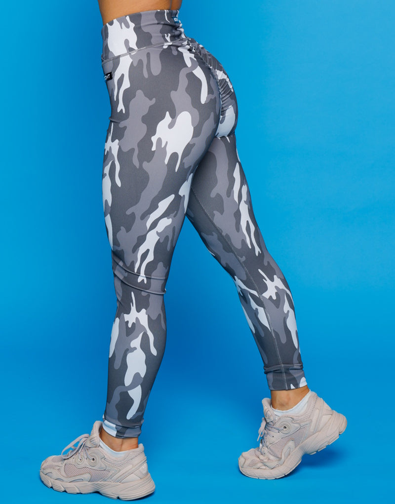 Hyper Camo Leggings - Hyper Blue