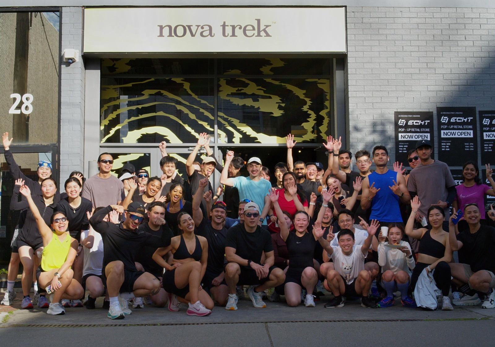 The ECHT community together outside our Melbourne pop-up